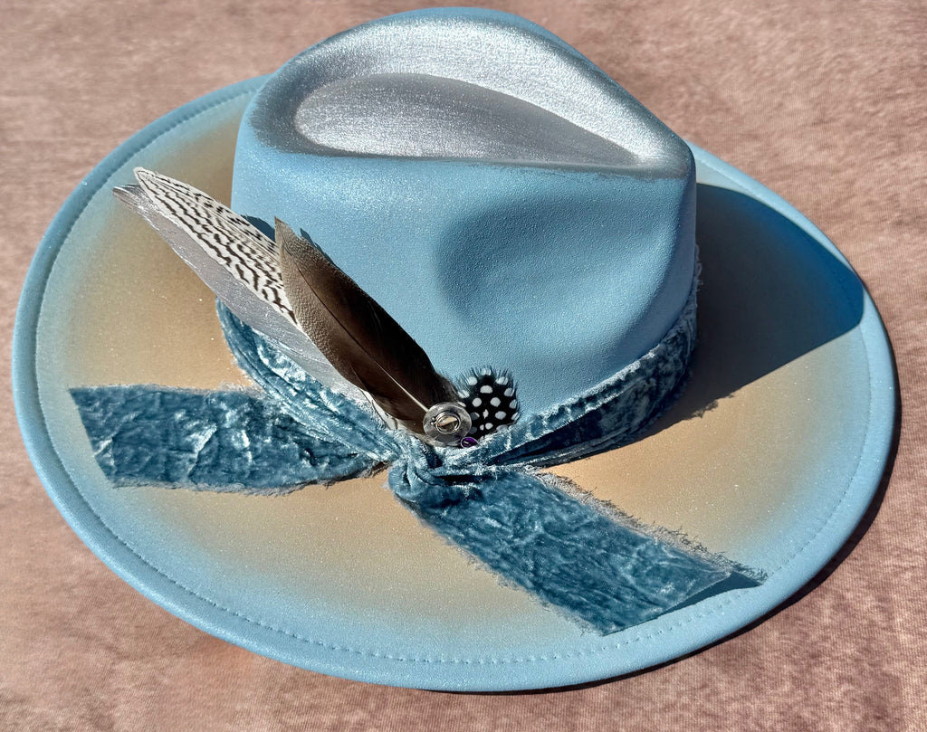 Custom handcrafted Icecold Fedora Hat