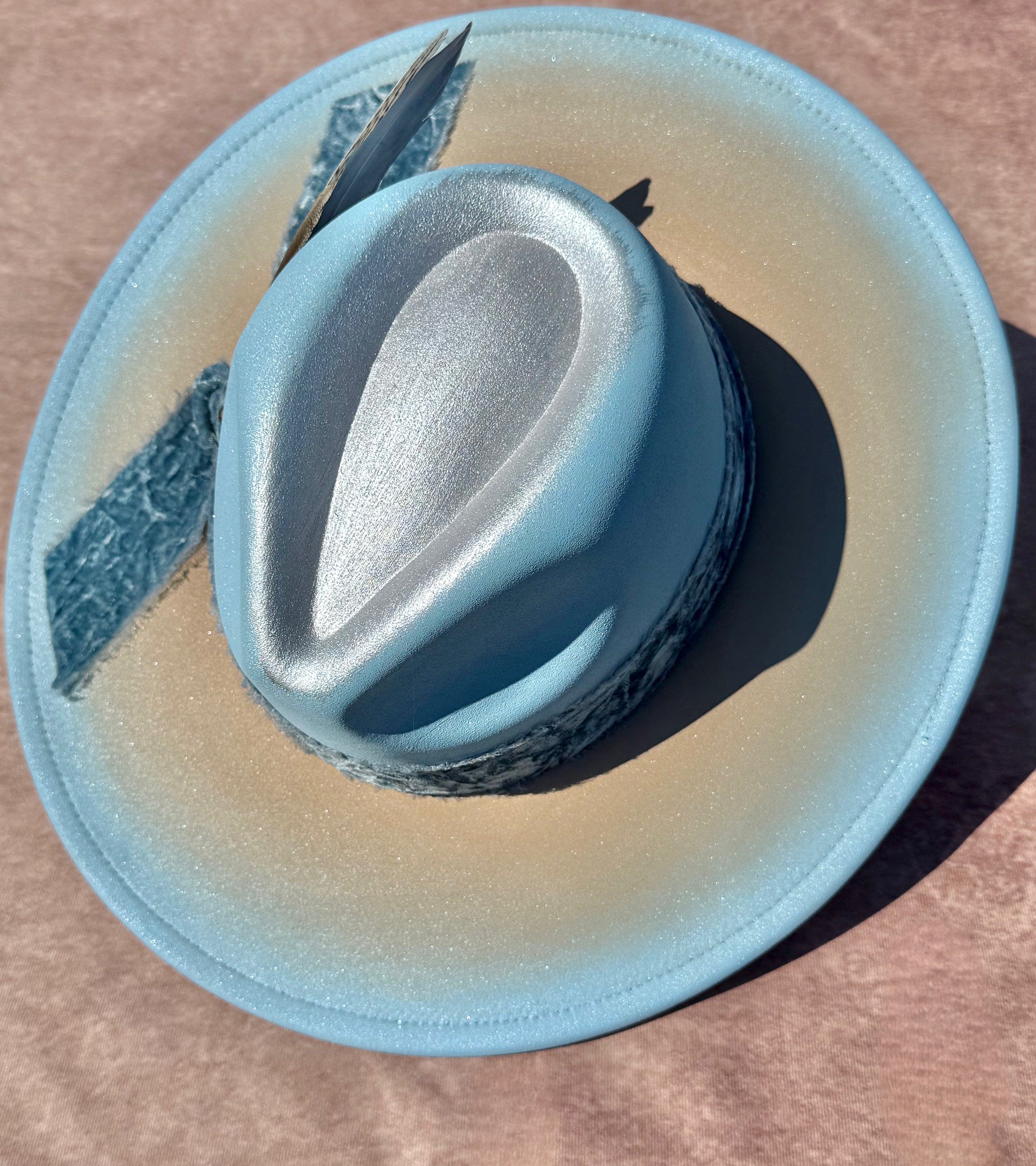 Custom handcrafted Icecold Fedora Hat